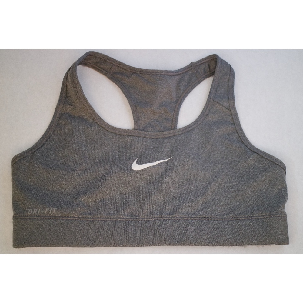 Nike Pro Dri-Fit Sports Bra in Heather Gray